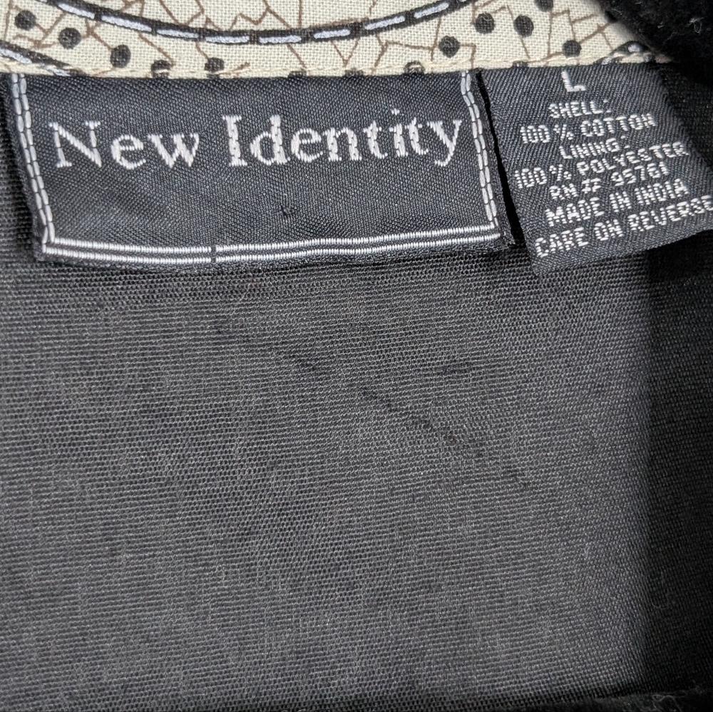 Vintage Y2K New Identity Giraffe Print Cotton Jacket – Wood Toggles Size M/L - Picture 4 of 5